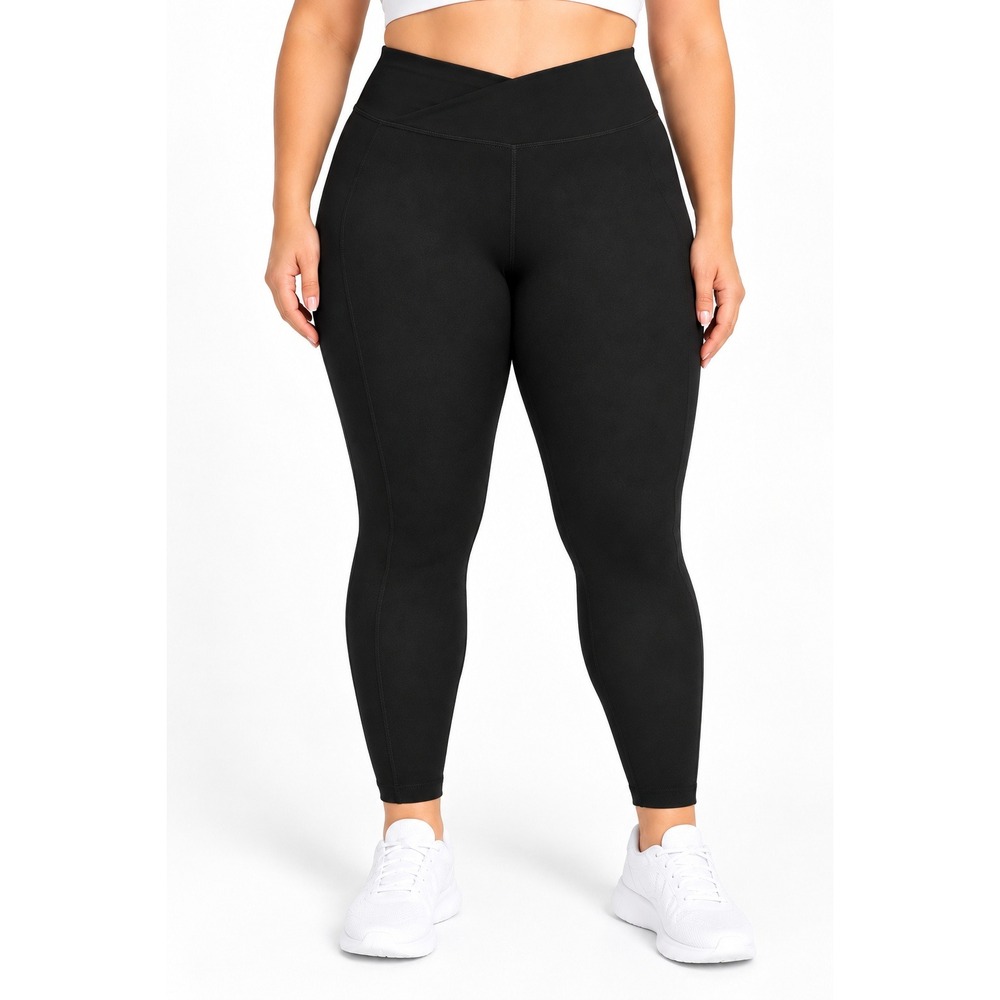 Rae Mode Black Crossover Waist Leggings – Size 2XL – NWOT
